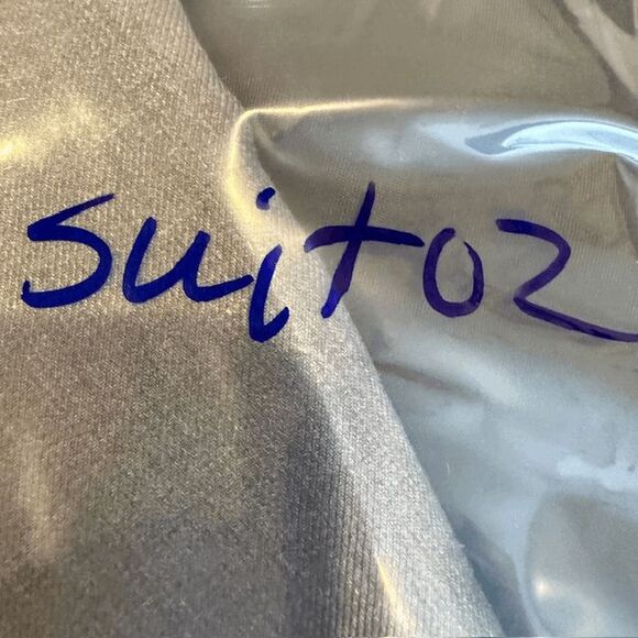 NWT The Suit Shop Textured Gray Suit Jacket Slim Size 38 R - Picture 11 of 11